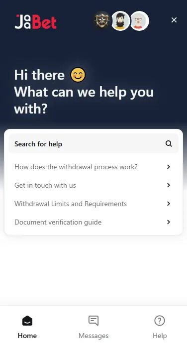 Neem contact op met de klantenservice van JaaBet Casino